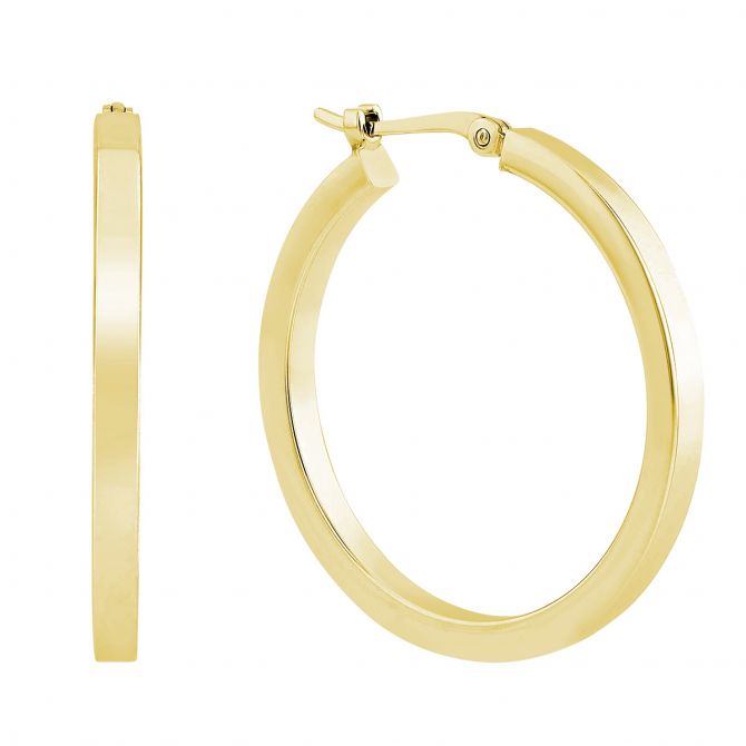 gold hoop earrings