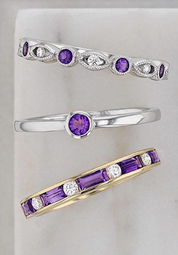 amethyst rings