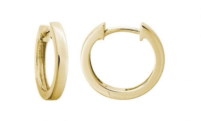 gold huggie earrings