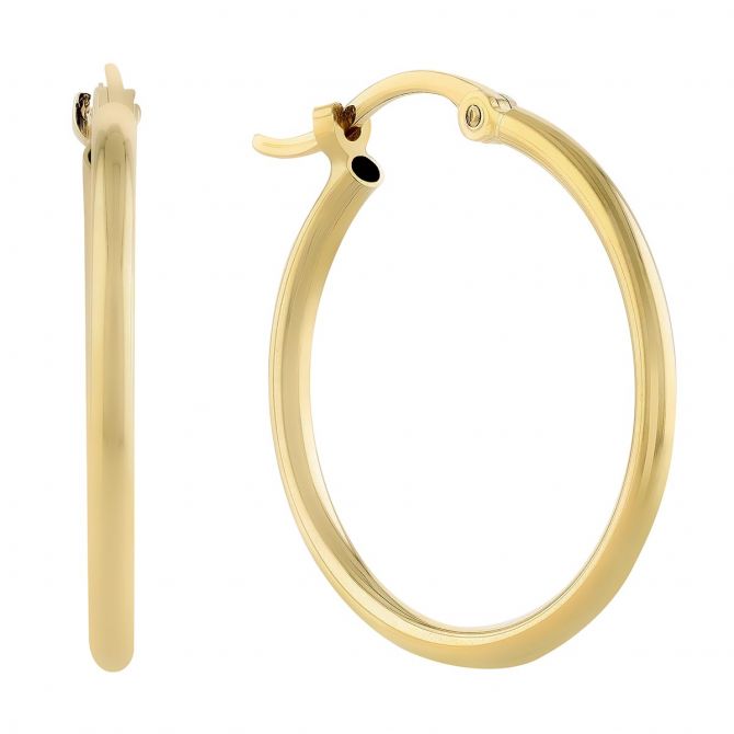 gold hoop earrings