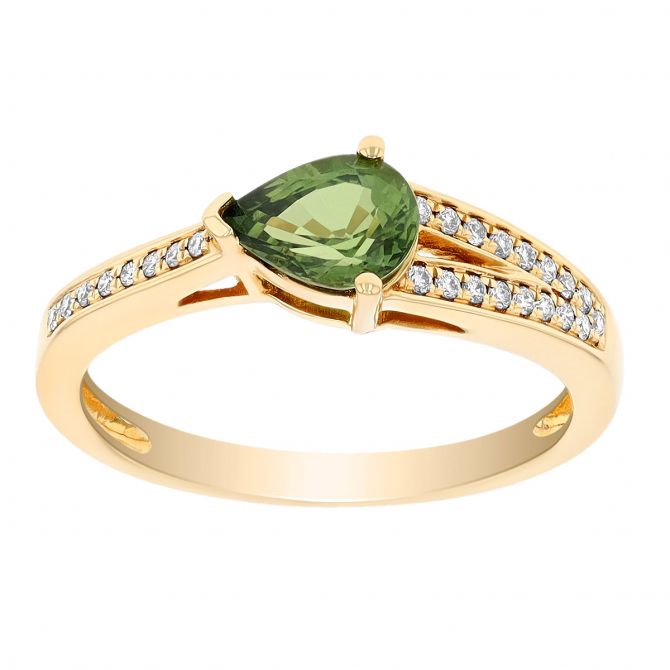 green sapphire ring