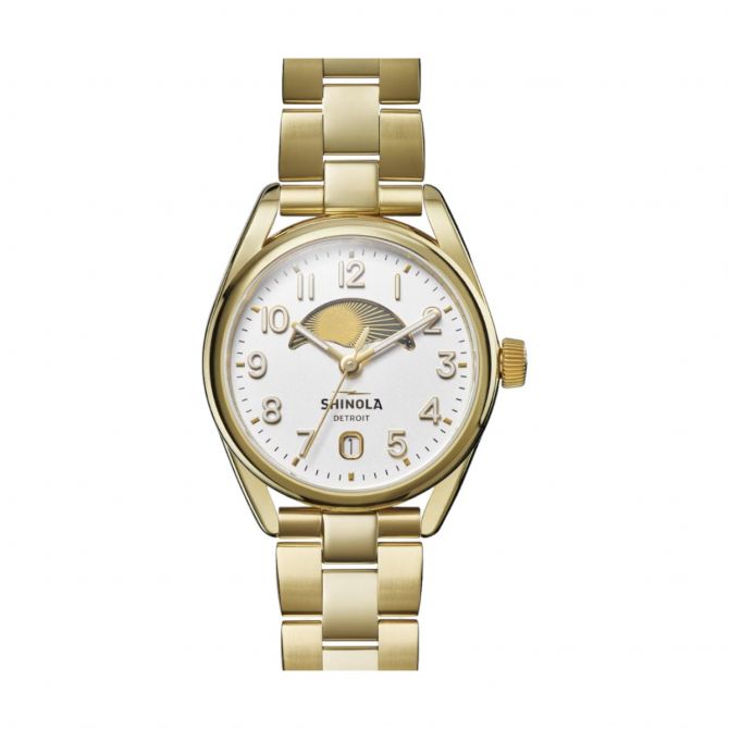 Shinola Derby 38mm Watch, Yellow Gold Tone