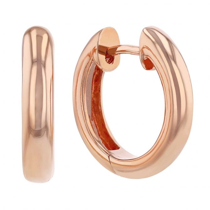 RGHuggies Huggie rose gold bridesmaid earrings