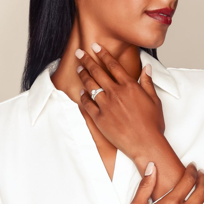Wedding Band with Ring Traditional way to wear wedding band and engagement ring