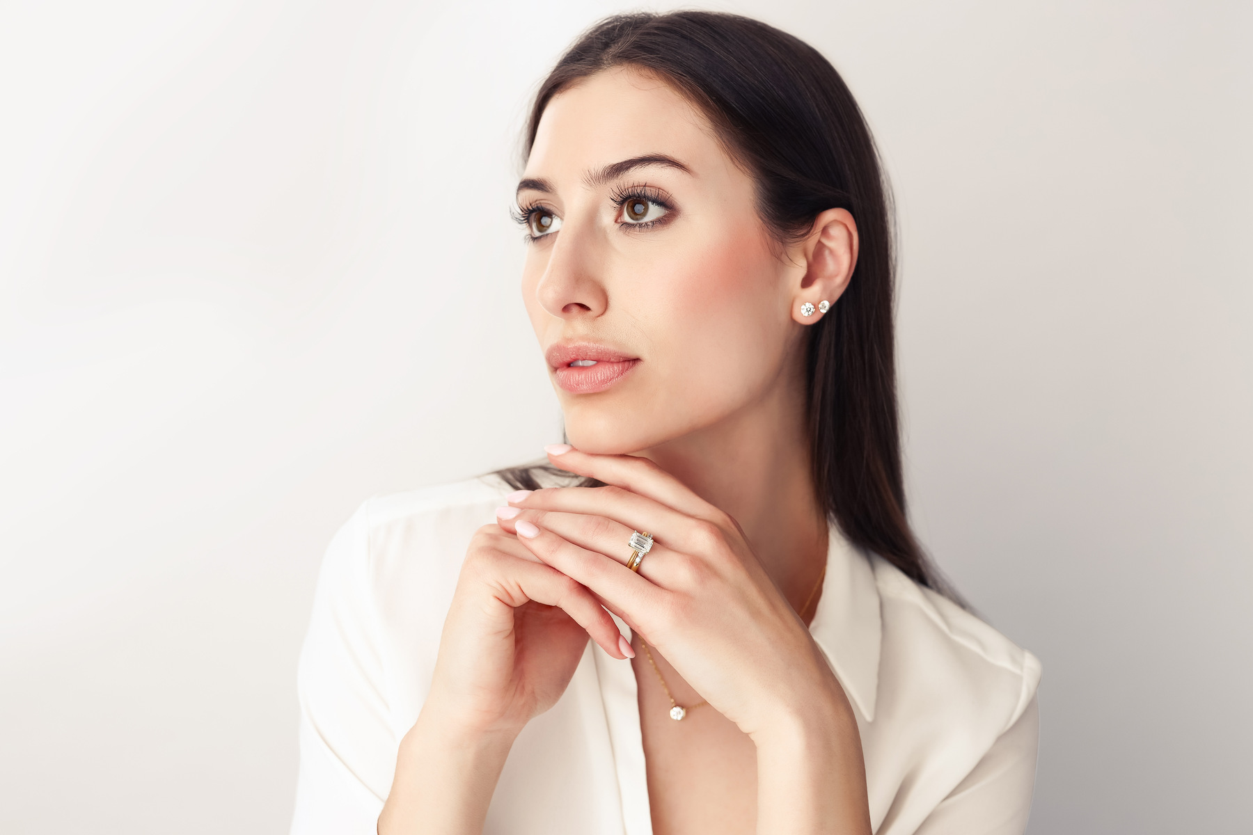 How to wear an engagement ring and wedding band