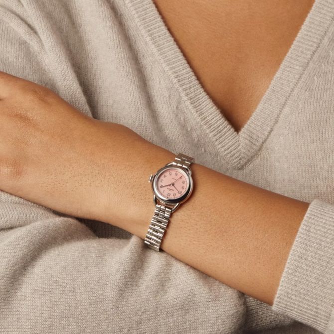 Shinola Slim Women's Watch Shinola Runabout 25mm Women's Watch, Pink Dial