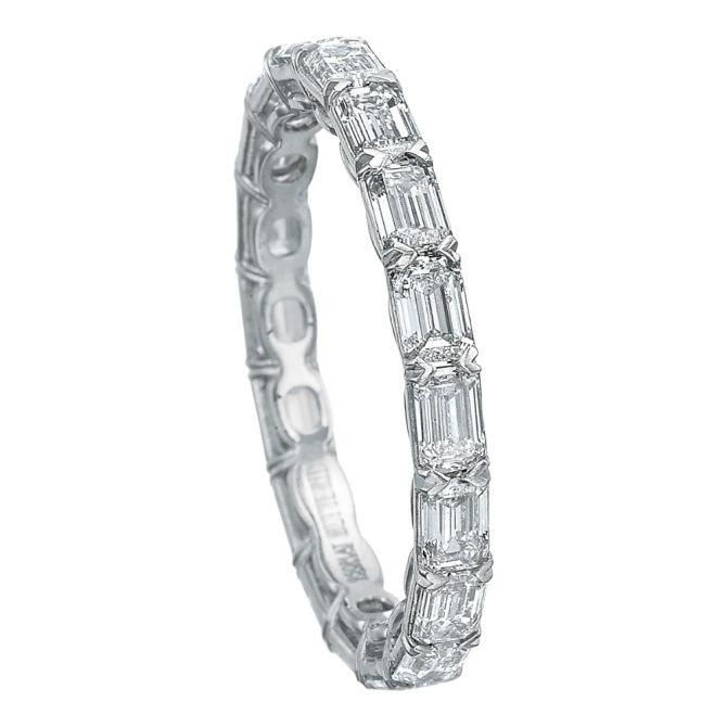 Emerald Eternity Band Emerald diamond full eternity band