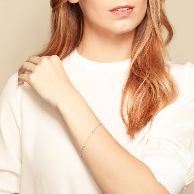 Roberto Coin diamond station bracelet