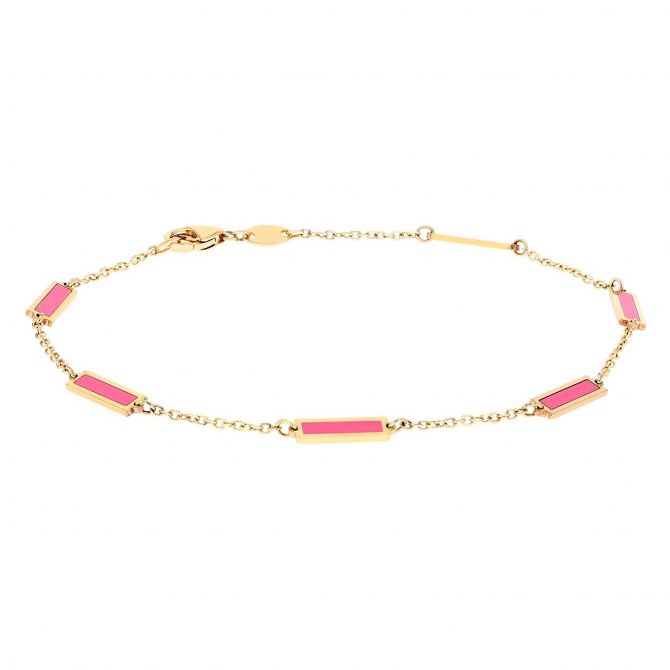 Borsheims enamel station bracelet