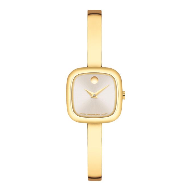 Movado champagne dial watch