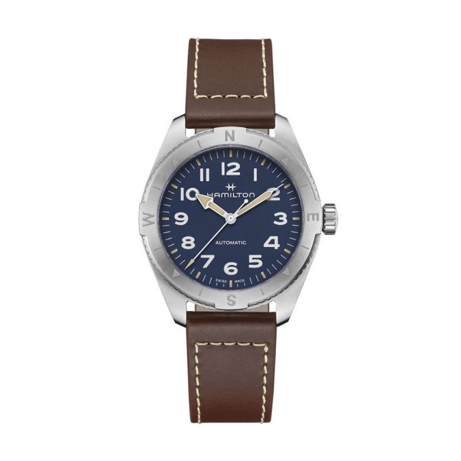 Hamilton navy dial watch