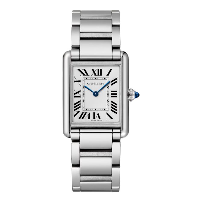 Cartier white dial watch