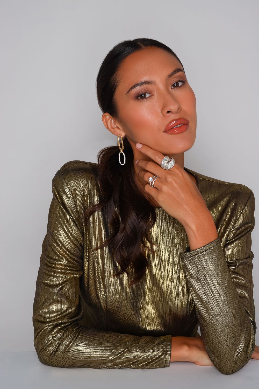 Black tie event earrings