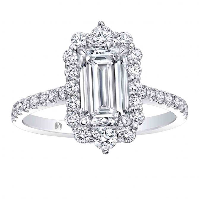 Vintage inspired engagement ring setting
