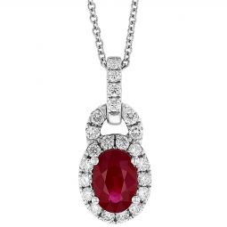 ruby pendant necklace