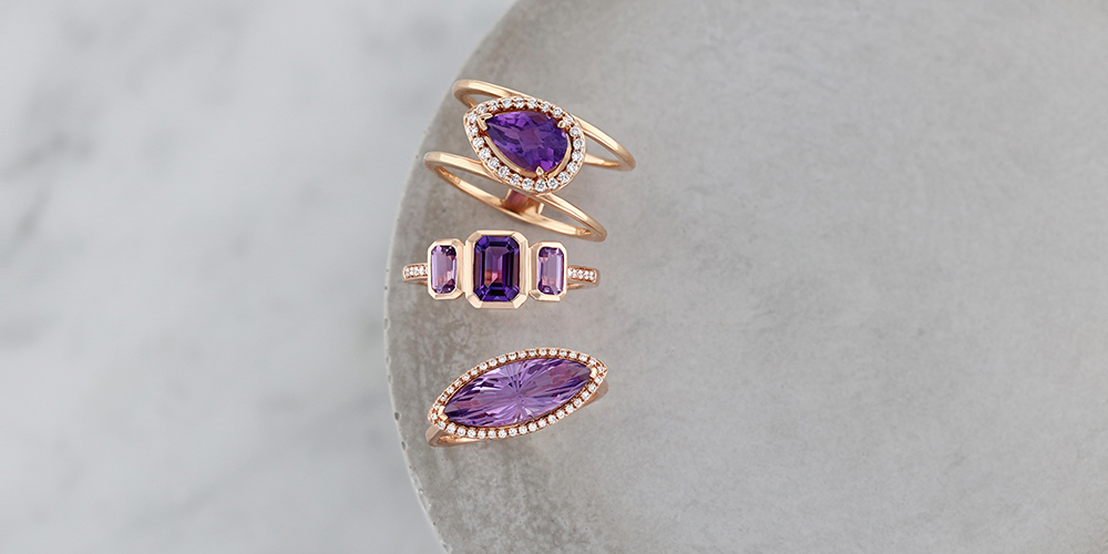 amethyst-rings-february-birthstone amethyst rings