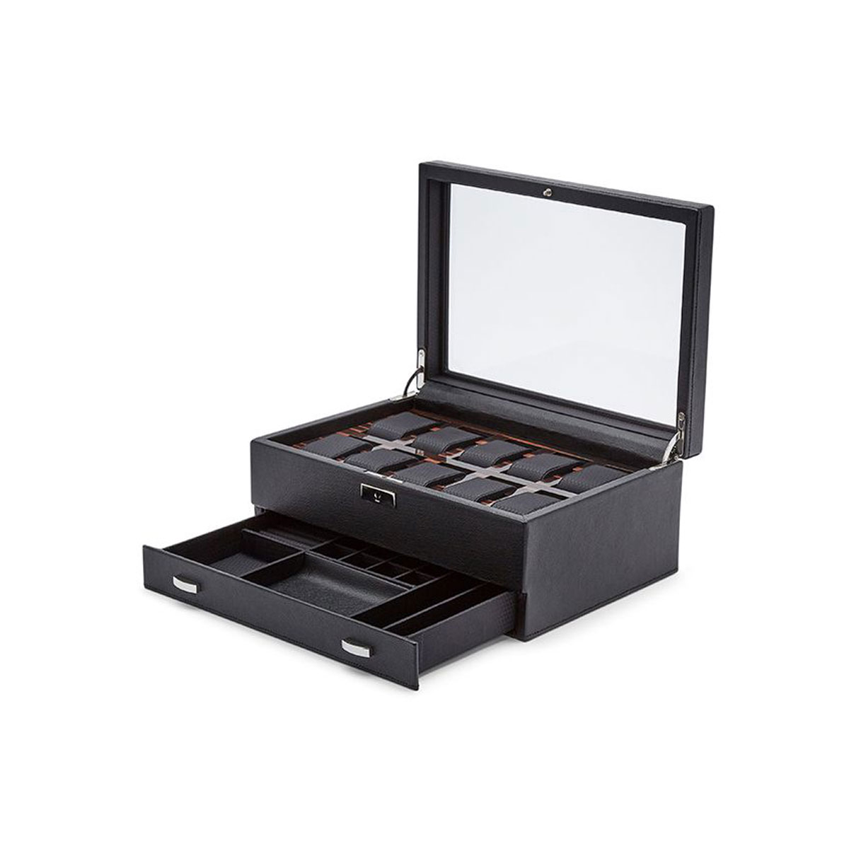 WOLF Roadster 10 Piece Watch Box with Drawer