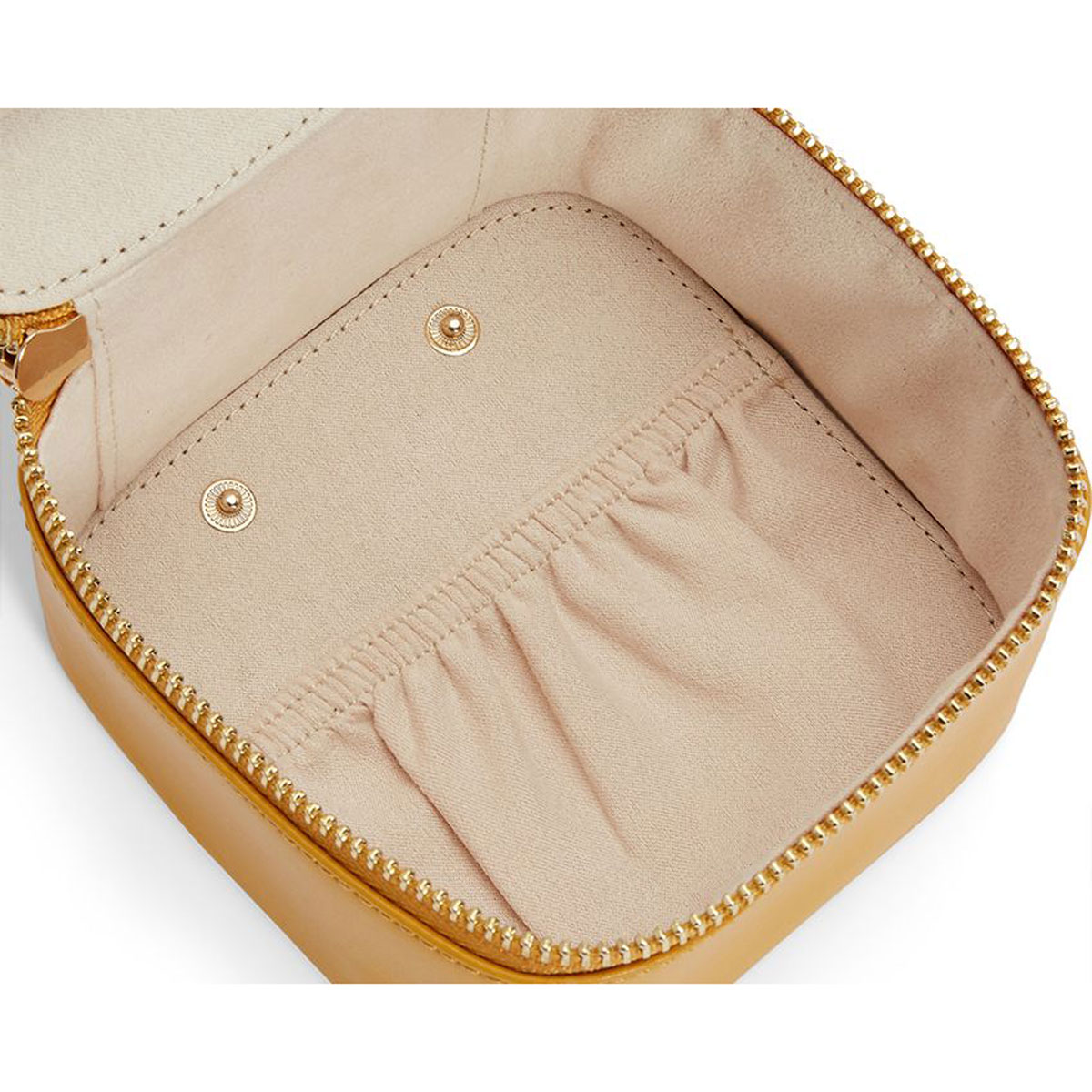 WOLF Maria Zip Jewelry Cube, Mustard