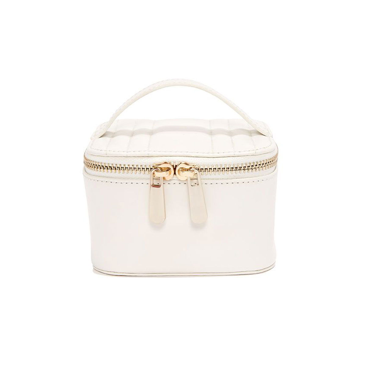 WOLF Maria Zip Jewelry Cube, White