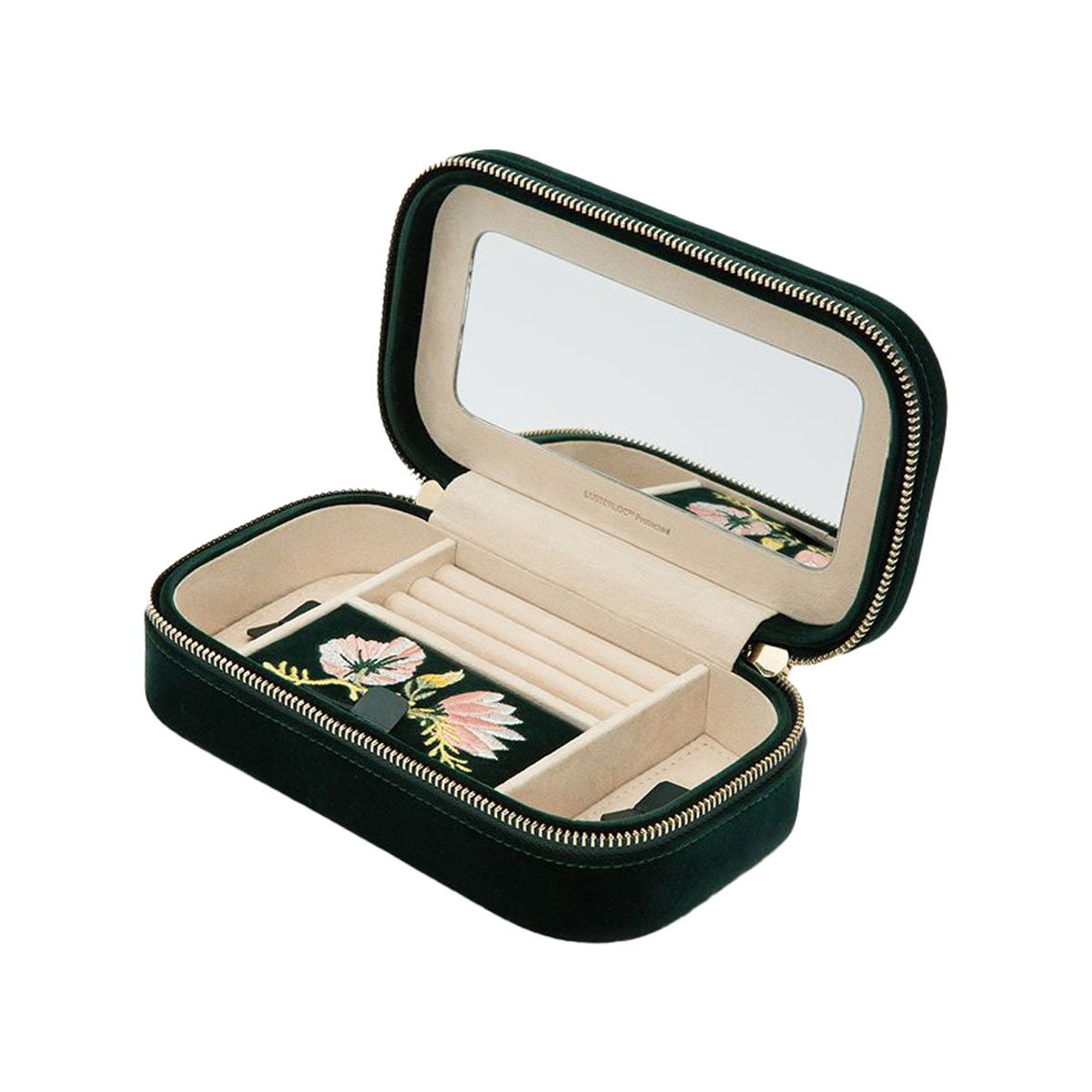 WOLF Zoe Travel Zip Case, Forest Green