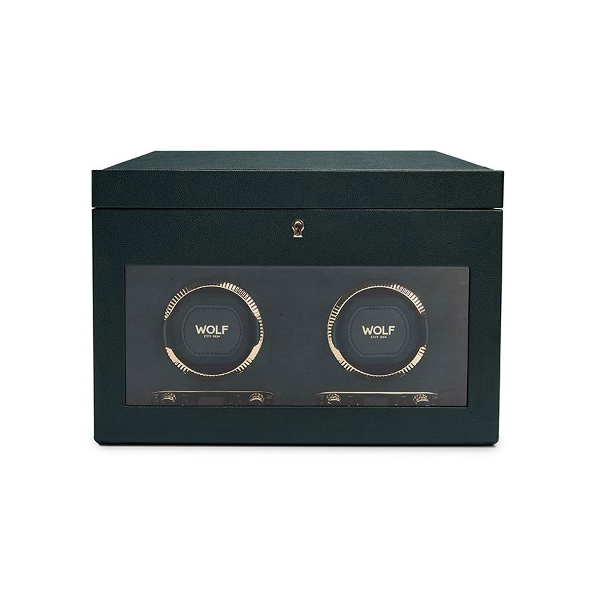 WOLF British Racing Green Double Watch Winder