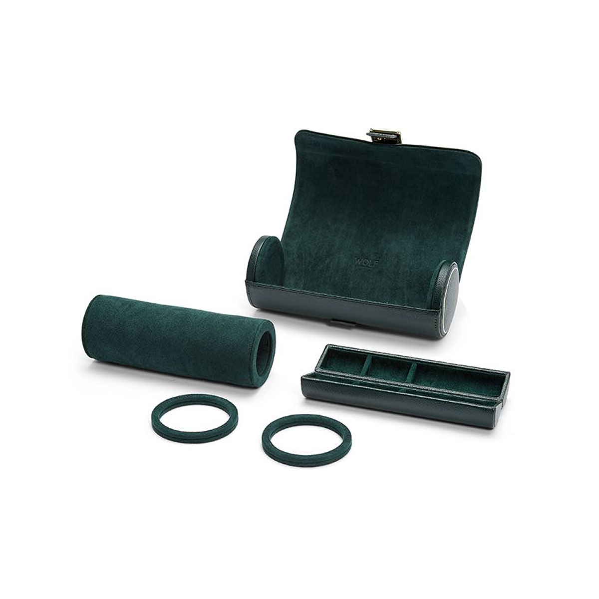 WOLF Triple Watch Roll, British Racing Green