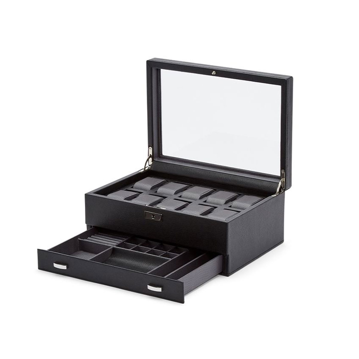 WOLF Viceroy 10 Piece Watch Box with Drawer