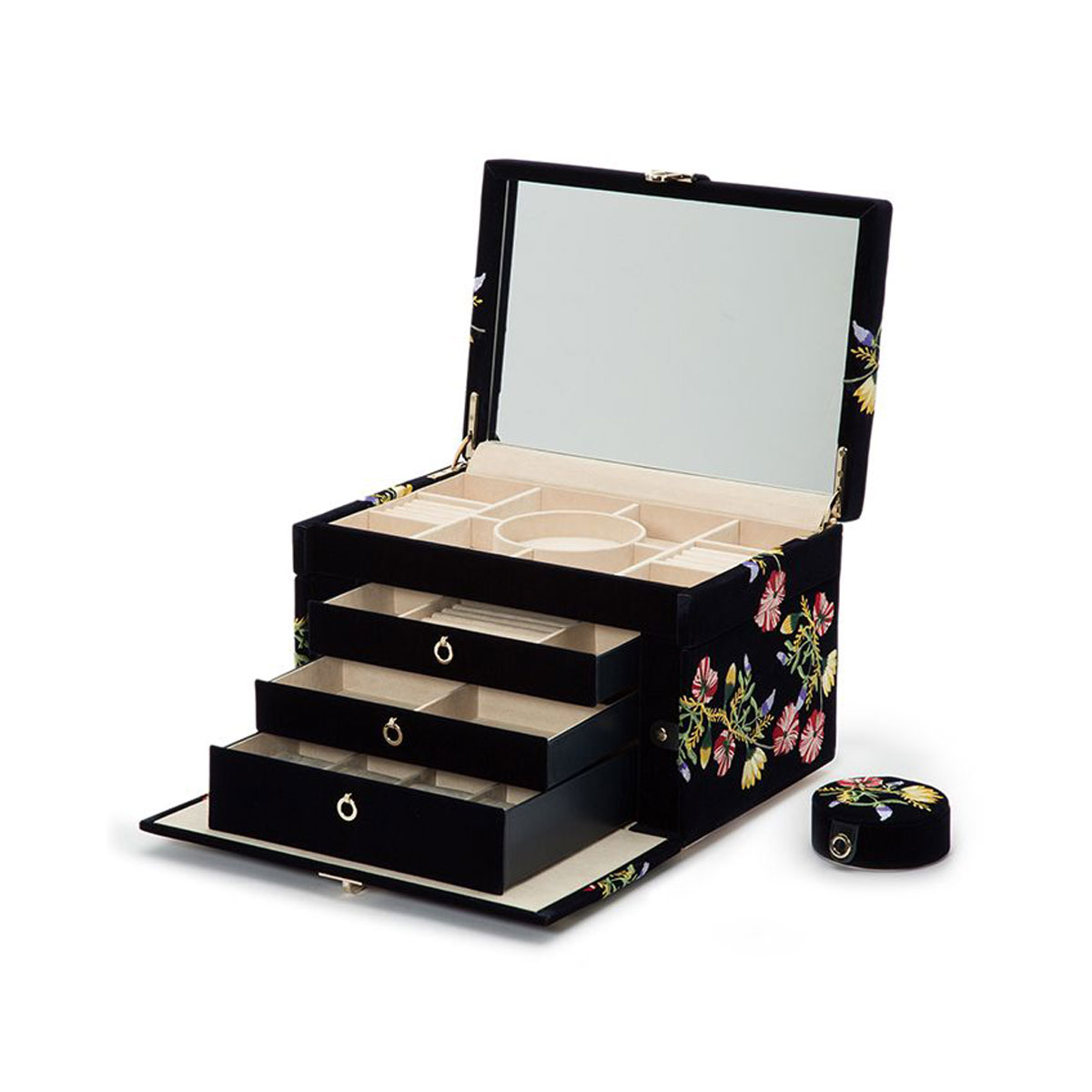 WOLF Zoe Large Jewelry Box, Indigo
