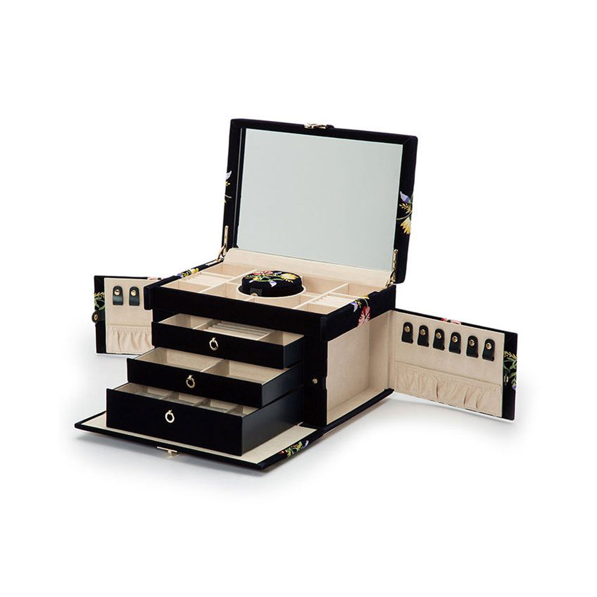 WOLF Zoe Large Jewelry Box, Indigo