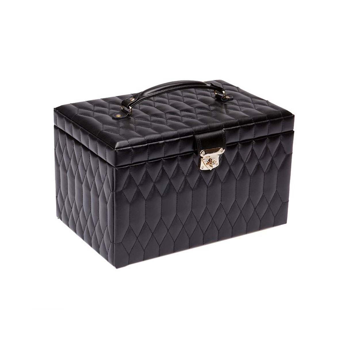 WOLF Caroline Extra Large Jewelry Case, Black