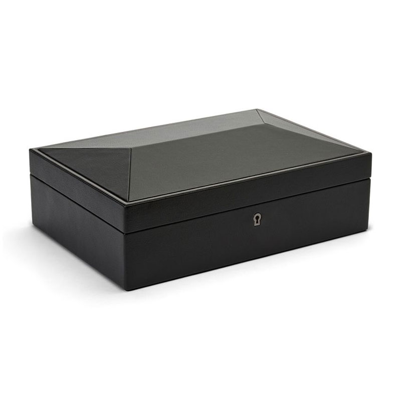 WOLF 10 Piece Watch Box, British Racing Black