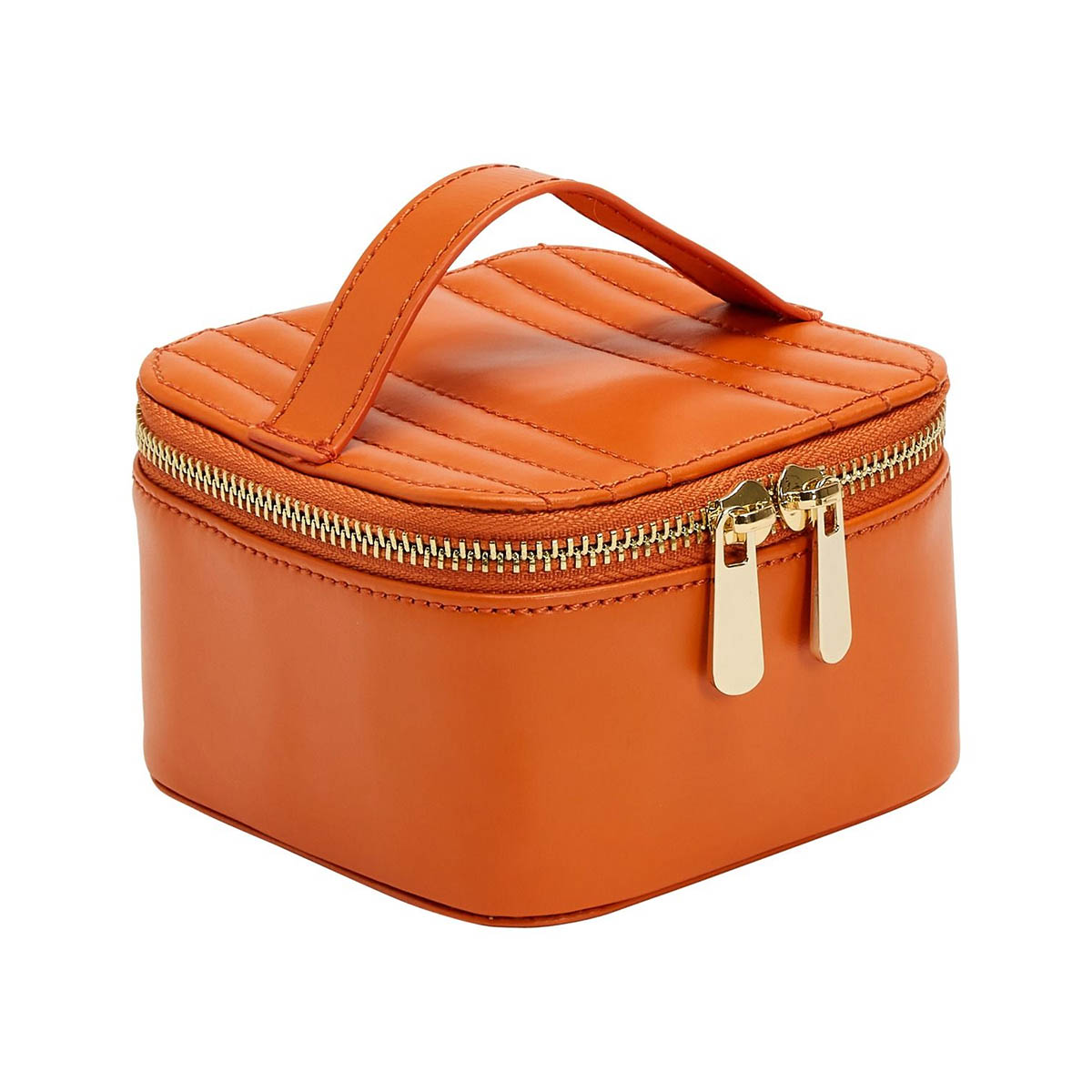 WOLF Maria Zip Jewelry Cube, Tangerine