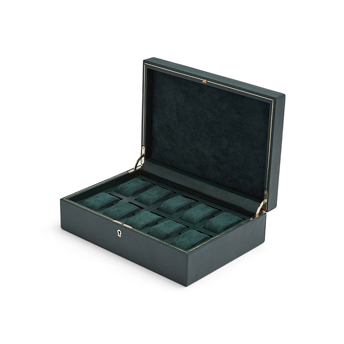 WOLF 10 Piece Watch Box, British Racing Green