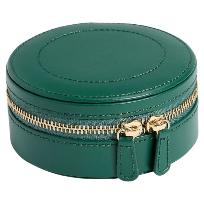 WOLF Sophia Round Zip Case, Forest Green