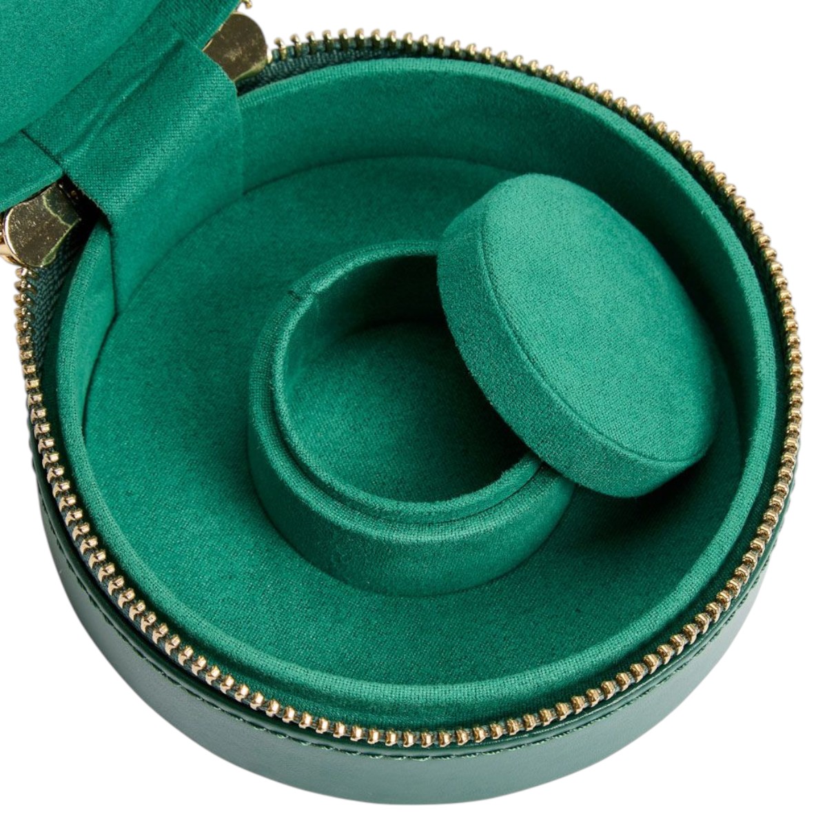 WOLF Sophia Round Zip Case, Forest Green