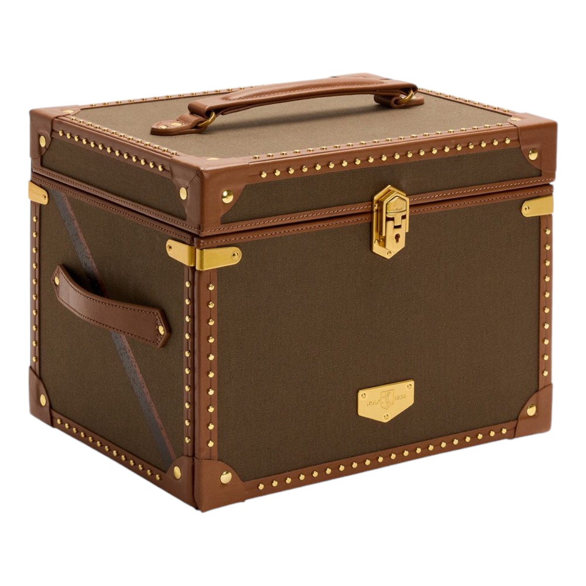 WOLF Ida Trunk Jewelry Box, Khaki