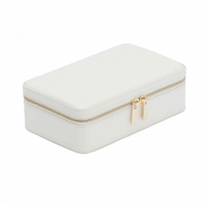 WOLF Marie Medium Zip Case, White