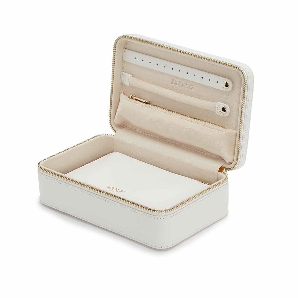 WOLF Marie Medium Zip Case, White