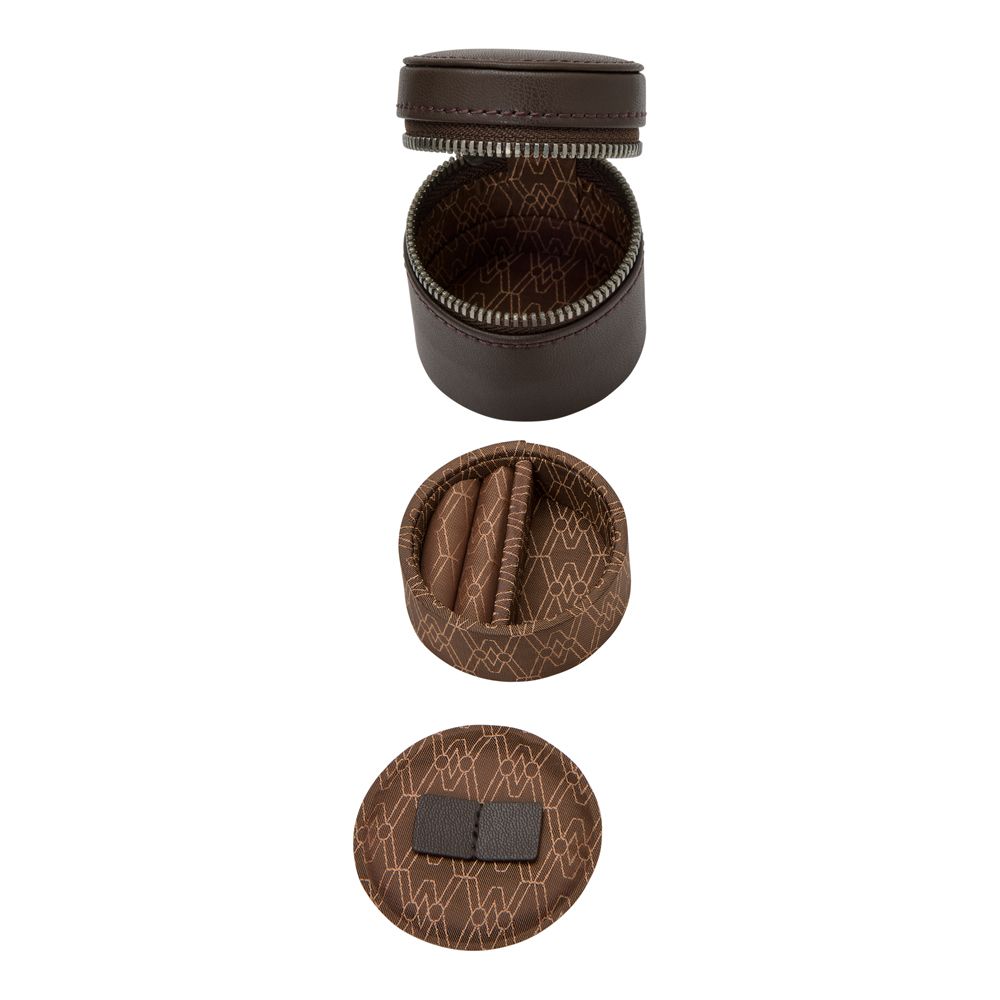 WOLF Earth 5 Piece Watch Box With Storage, Coffee