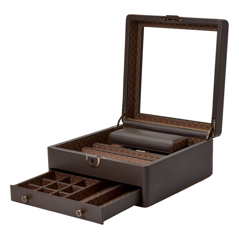 WOLF Earth Watch Stand Box, Coffee