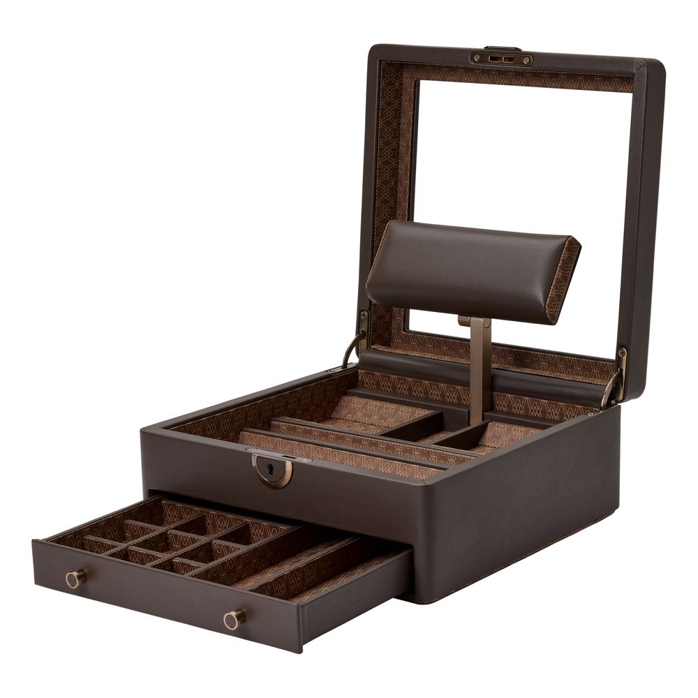 WOLF Earth Watch Stand Box, Coffee