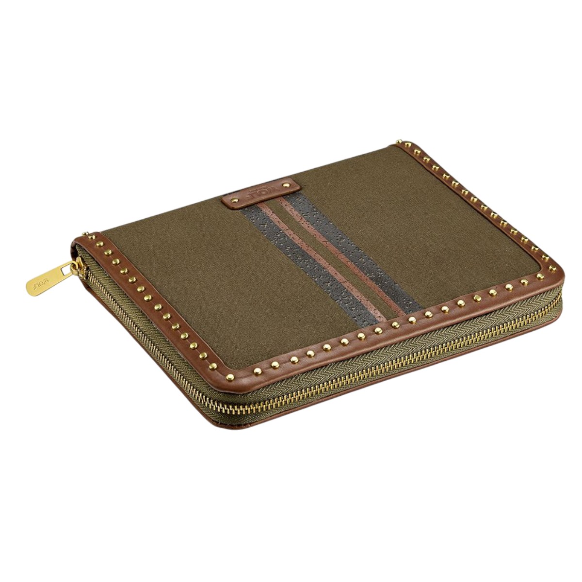 WOLF Ida Travel Zip Jewelry Portfolio, Khaki