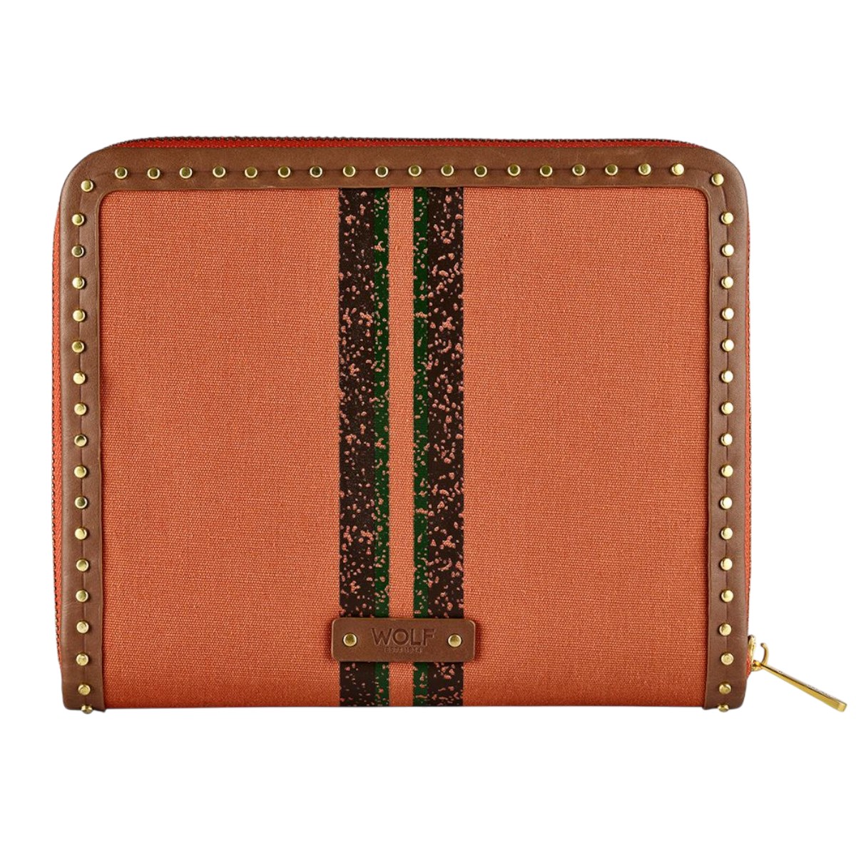 WOLF Ida Travel Zip Jewelry Portfolio, Orange
