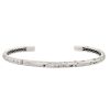 John Varvatos Distressed Silverplate Open Cuff Bracelet