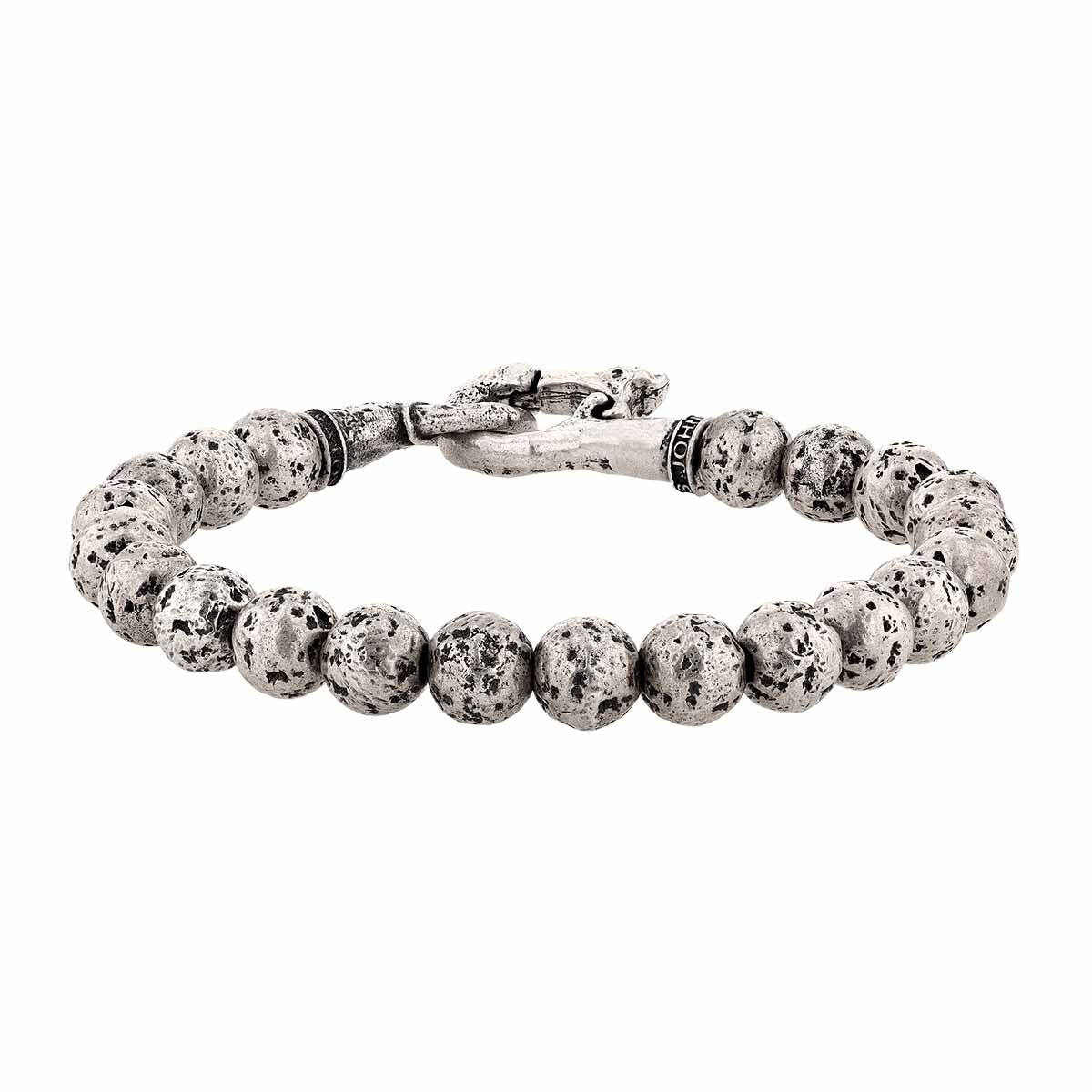 John Varvatos Silverplate Bead Bracelet