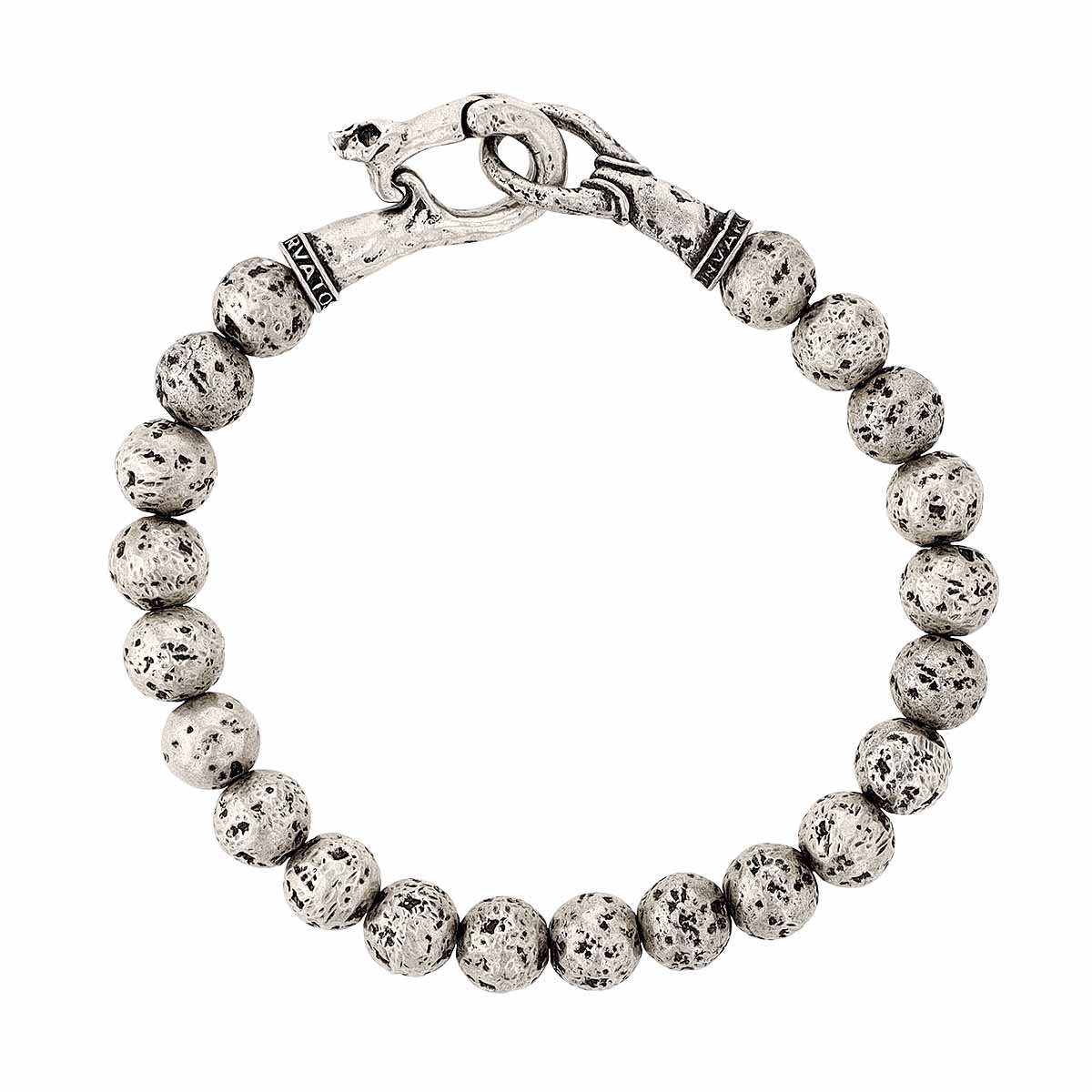 John Varvatos Silverplate Bead Bracelet