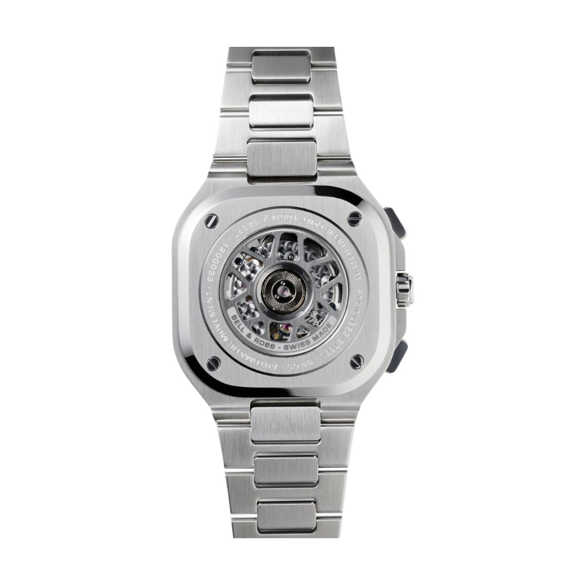 BR 05 Chronograph 42mm Men's Watch, Blue Dial and Steel Bracelet