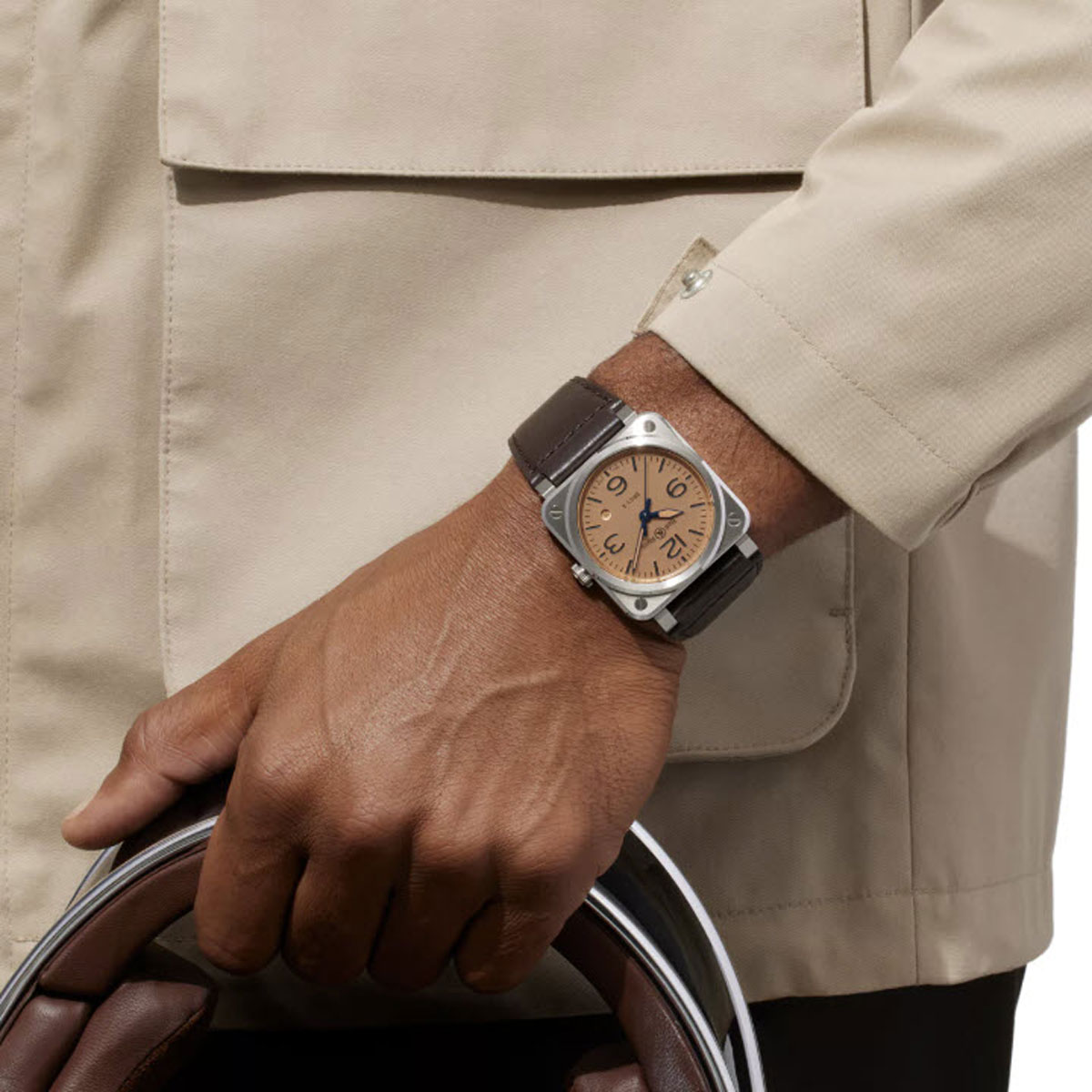 BR 03 41mm Men's Watch, Copper Dial