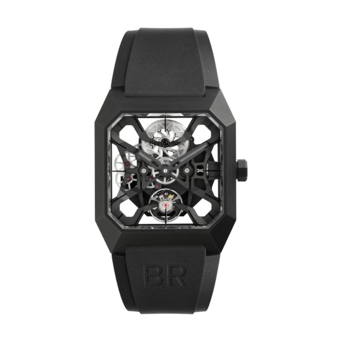 Bell & Ross BR 03 Cyber Ceramic 42mm Watch, Grey Skeleton Dial