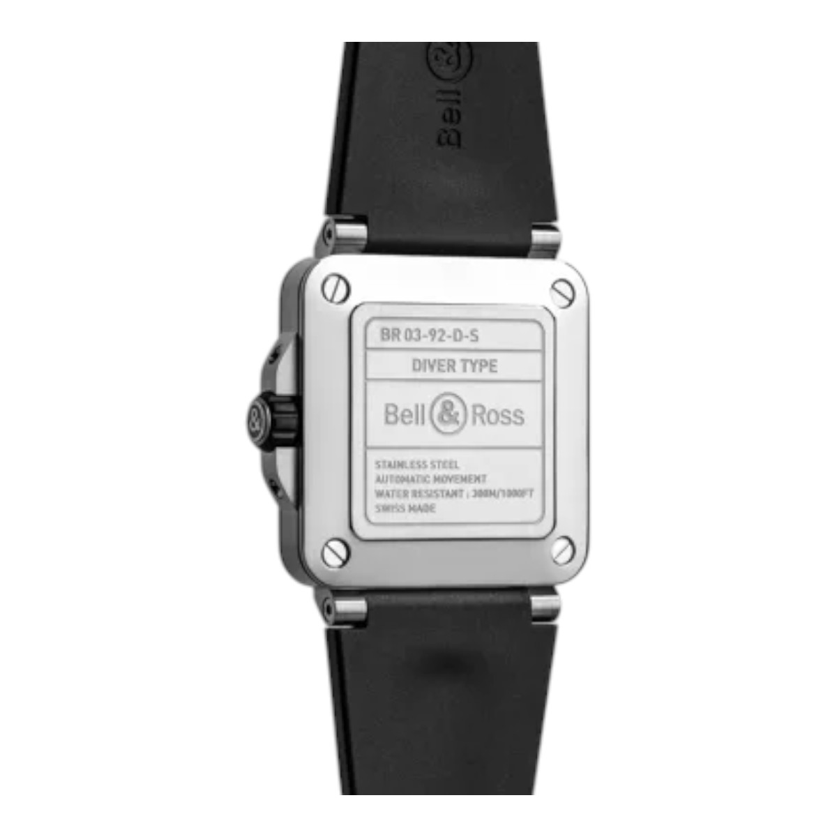 Bell & Ross BR-03 Diver Steel 42mm Watch, White Dial